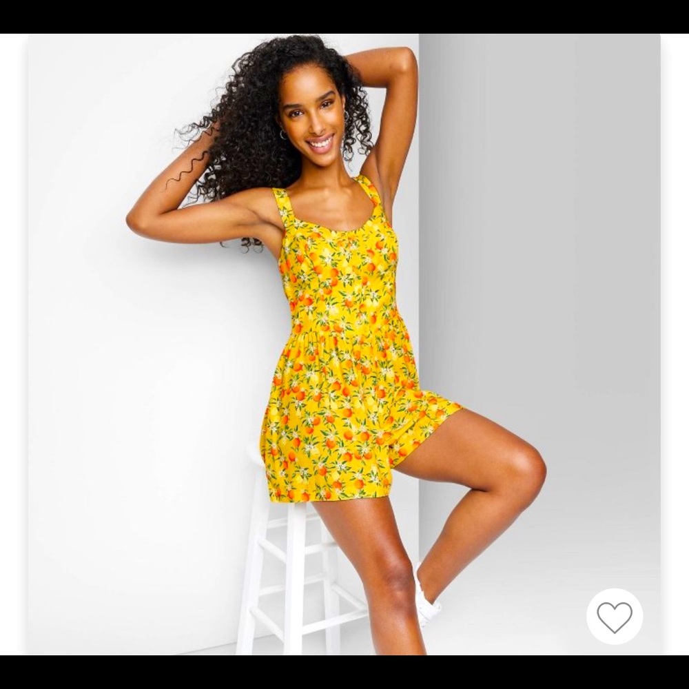 Sleeveless Button-Front Romper